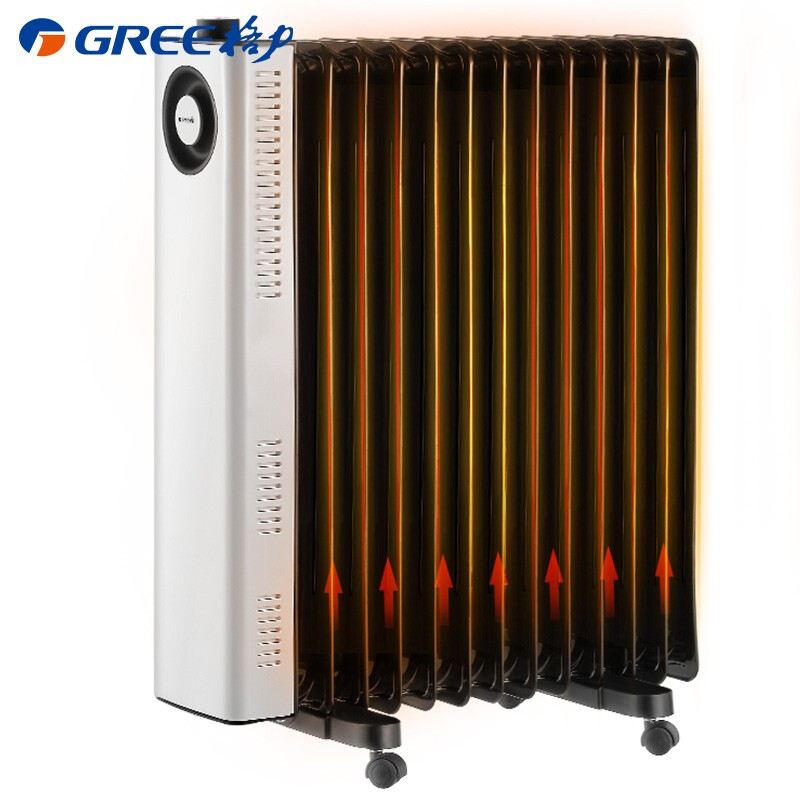 Gree heater / electric heater / electric radiator household 13 piece wide piece electric heating oil Ting / space saving static sonic heat ndy23-x6022