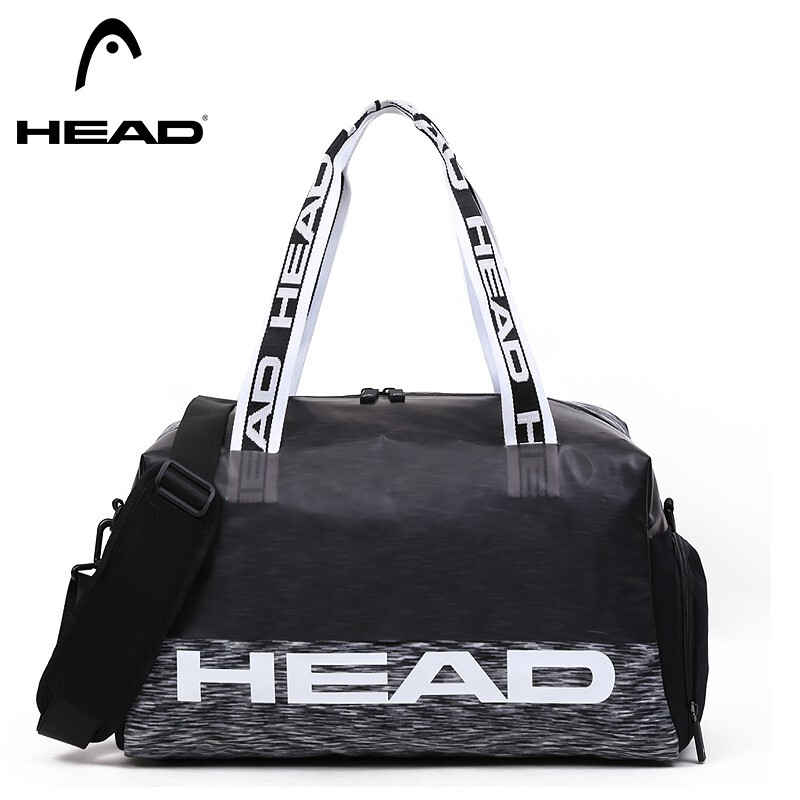 Head fitness bag Yoga handbag women's large capacity light business travel bag women's and men's sports student luggage bag black