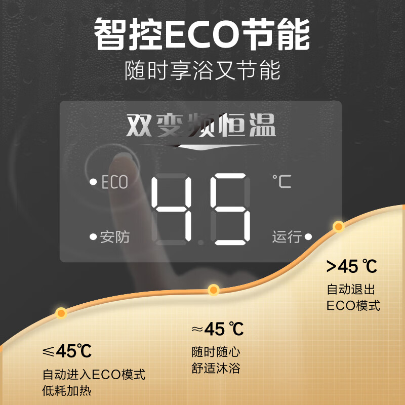 美的（Midea）水气精控 双变频恒温 多重防护家用燃气热水器JSQ22-12XP1*