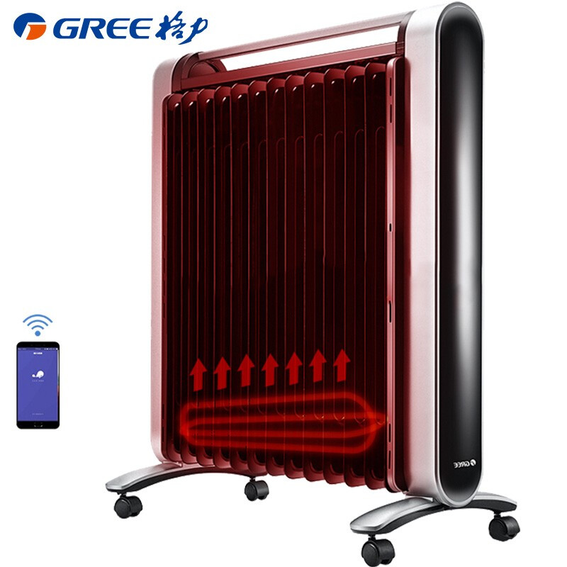 Gree heater / electric heater / electric radiator household 13 piece electric oil Ting xiaojingyu app control / touch operation / remote control / WiFi ndy16-x6026bb