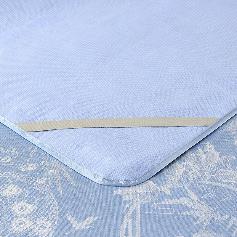 富安娜（FUANNA）床上用品夏天凉席子三件套冰丝提花席\忆江南150*200cm