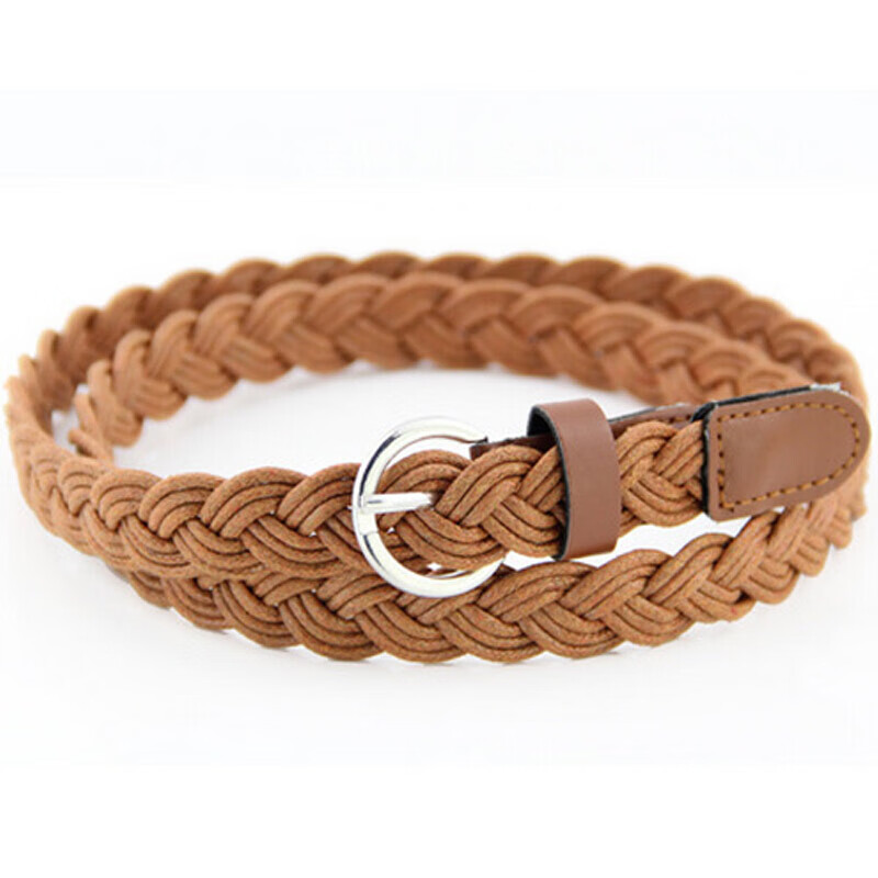 Maxvivi women's belt leisure fine woven elastic belt wpd843294 Camel