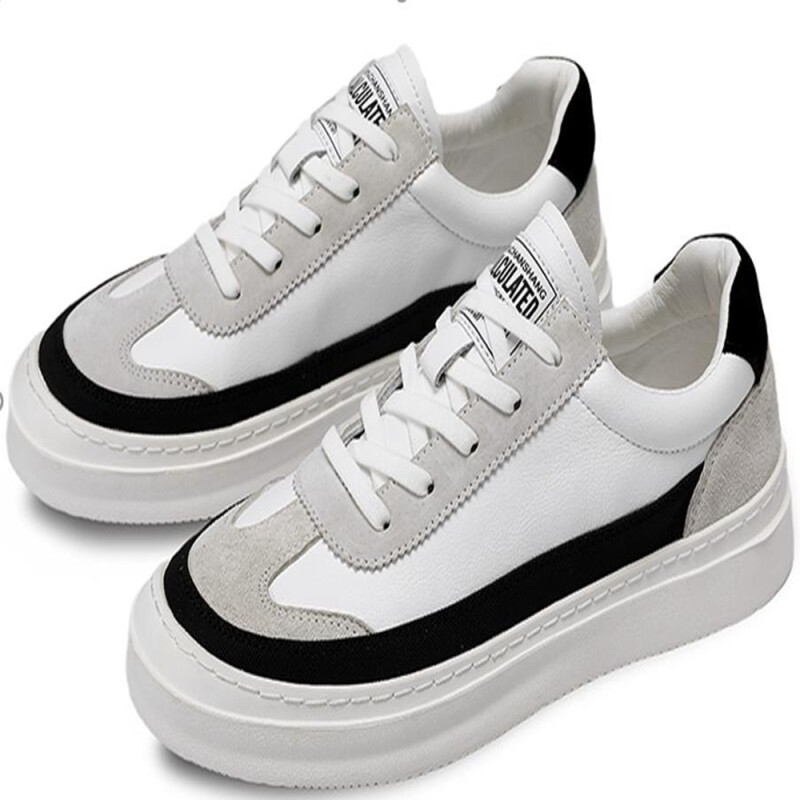 Carofirld Hong Kong style with casual board shoes white and black CF140023