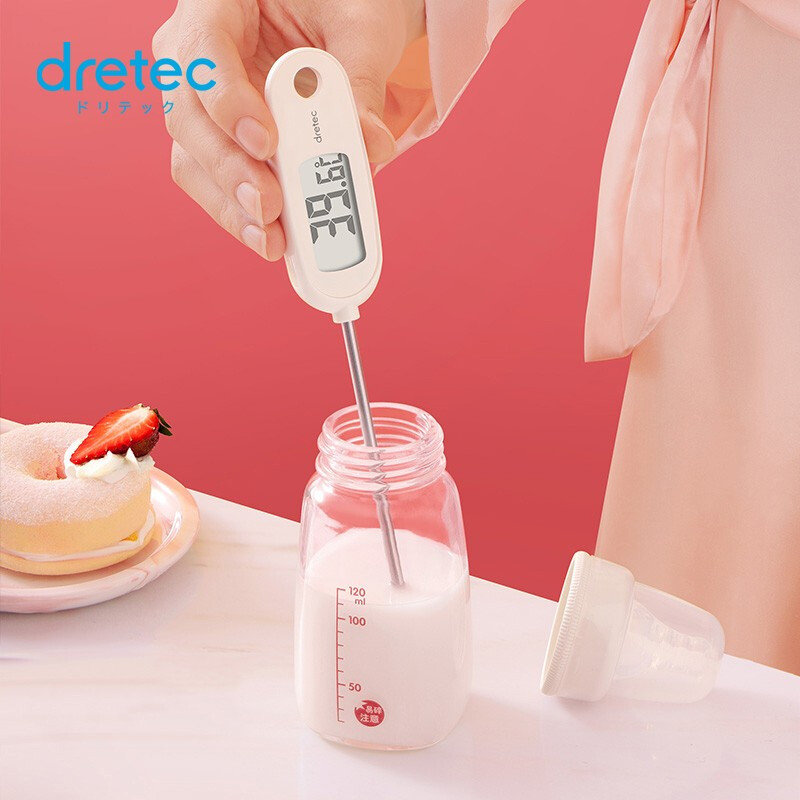 Dretec Japan electronic thermometer water thermometer milk thermometer food thermometer kitchen mother infant baking o-274wt