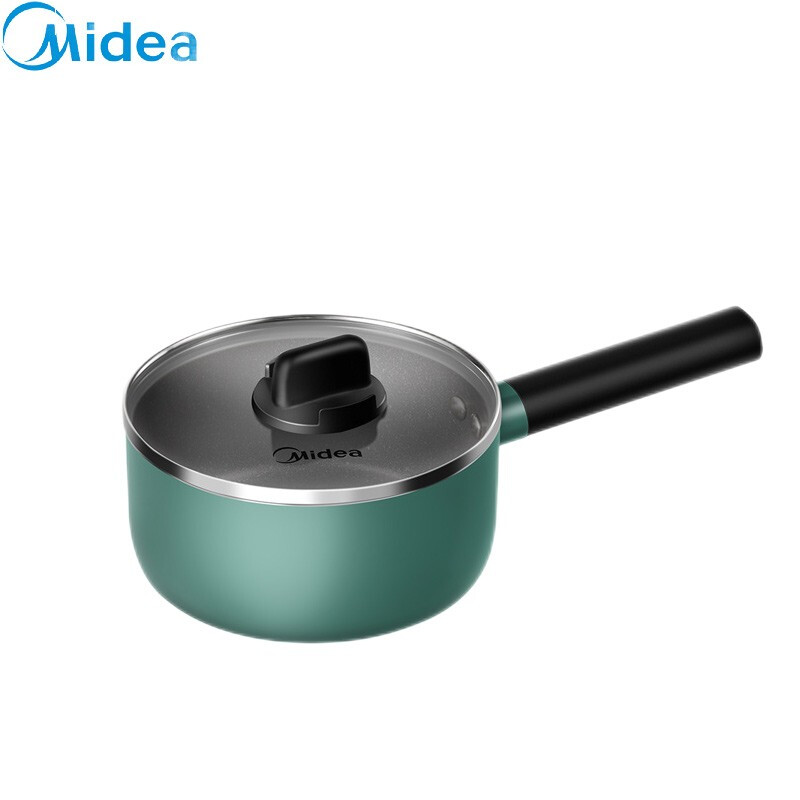 Midea Maifan stone milk pot baby auxiliary food pot household one person instant noodles boiling hot milk soup pot induction cooker gas stove suitable for mp-cj16pot302g military green