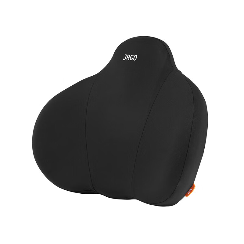 佳奥（JAGO）小山丘车用套装护腰靠垫办公椅靠背汽车头枕久坐车靠枕记忆棉腰垫 黑色套装（头枕+腰靠）