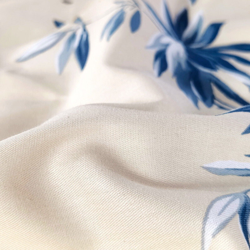 富安娜家纺 枕套纯棉升级抗菌枕头套 全棉枕巾一对装 醉玲珑74*48cm