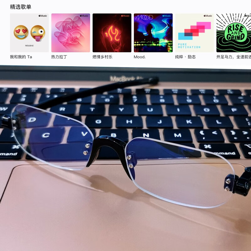 Nannini fashion light men's reading glasses women's general nf507 anti blue light folding reading glasses business portable frameless elderly Glasses Black 200 degrees (55-59 years old)