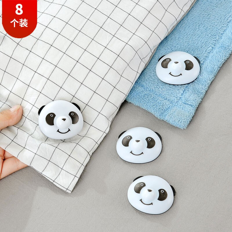 Bingyou quilt holder third generation unlocking device anti running anti slip quilt cover fixing artifact quilt angle safety fixing clip quilt cover fixing buckle multifunctional bed sheet holder 8-piece set