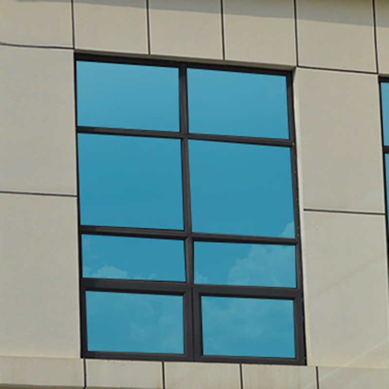 Ink bucket fish glass sticker window sunscreen thermal insulation film one-way perspective anti peeping and light transmission household sunshade window sticker sunshade window sticker 60 * 200cm royal blue silver 3266