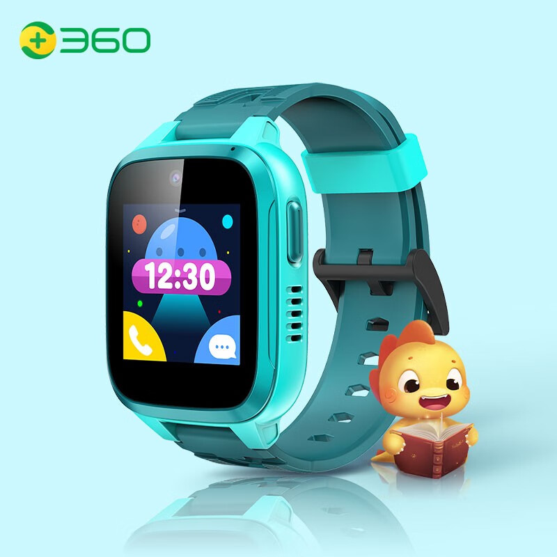 360 children's telephone watch 8xs intelligent voice Q & a positioning payment 360 student children's mobile Unicom Telecom 4G waterproof video camera watch mobile phone men and girls bamboo green