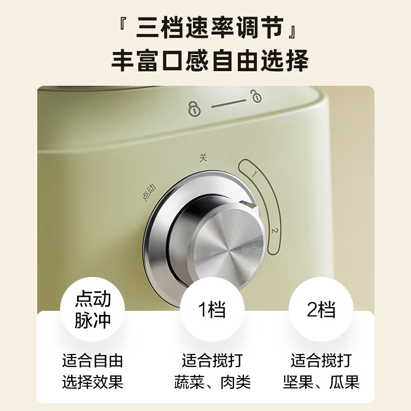 小熊（Bear）绞肉机家用 绞馅机 1.5L大容量碎肉机电动多功能料理搅拌打肉饺子肉馅切丝切片揉面可拆洗套娃收纳 LLJ-E15L2