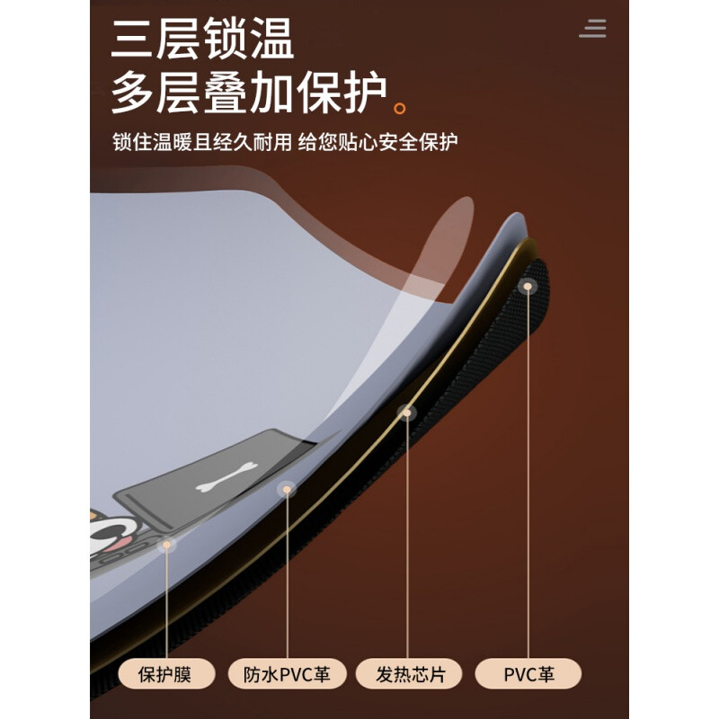 南极人暖桌垫加热超大桌面发热垫女生电脑办公室暖手垫 时尚猫【2021全新升级 60*36cm】无极温控