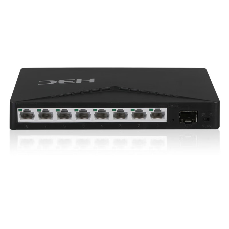 Huasan (H3C) s1209f 8-port Gigabit unmanaged Ethernet switch supports layer 2 port isolation, 8 Gigabit electrical port + 1 gigabit optical port