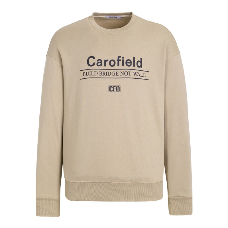 CF120019 Men's crew neck sweat shirt Beige