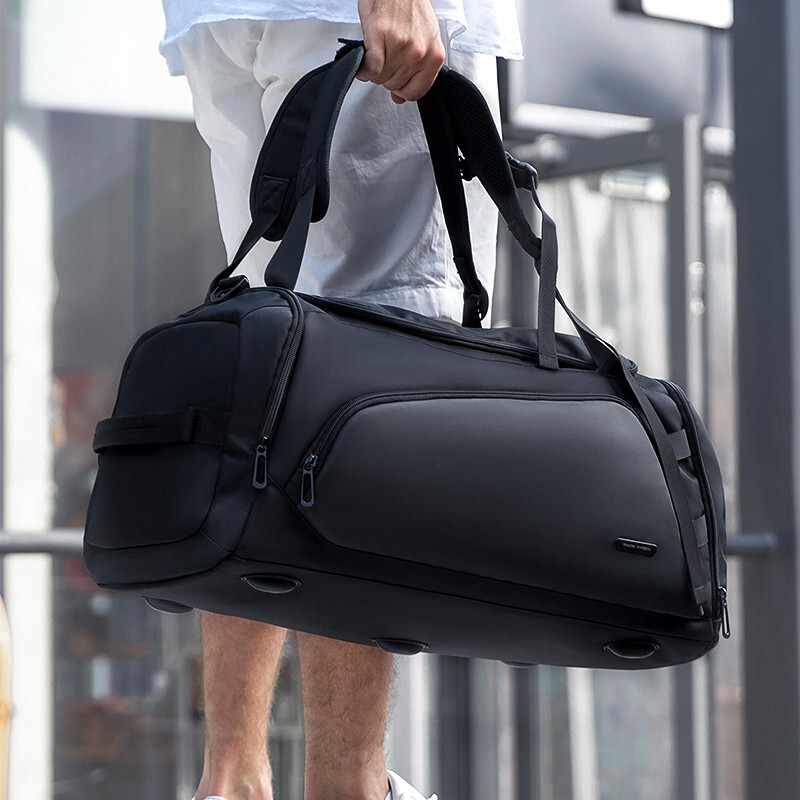 Mark Ryden travel bag business leisure large capacity luggage bag dry wet separation sports fitness bag one shoulder backpack handbag mr8206 Elite Black