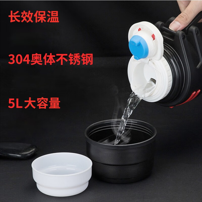 Tri-polar大容量真空保温壶304不锈钢保温杯户外车载旅行壶TP3622 钢本色 1500ml