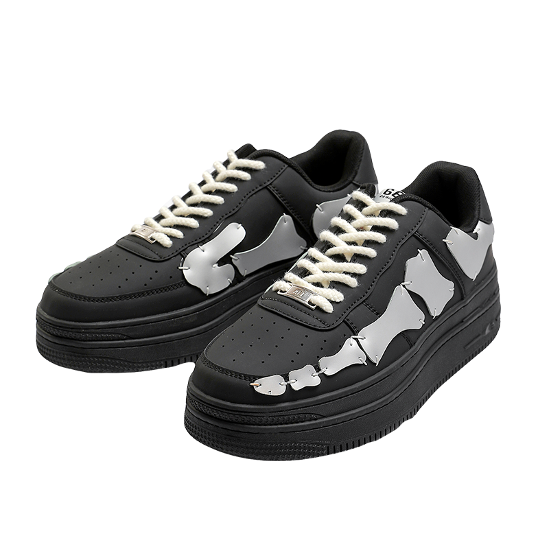 Carofirld Niche national tide bones double bottom air force board shoes couple models board shoes black CF140024