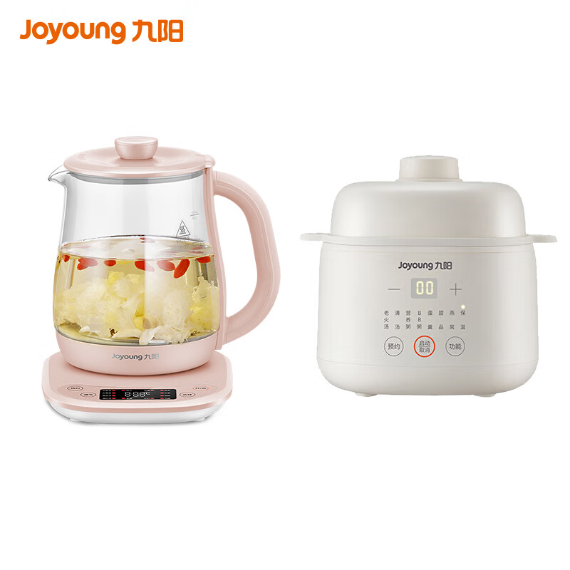 九阳精致生活套装 养生壶K15F-WY122+炖锅DG10G-GD103