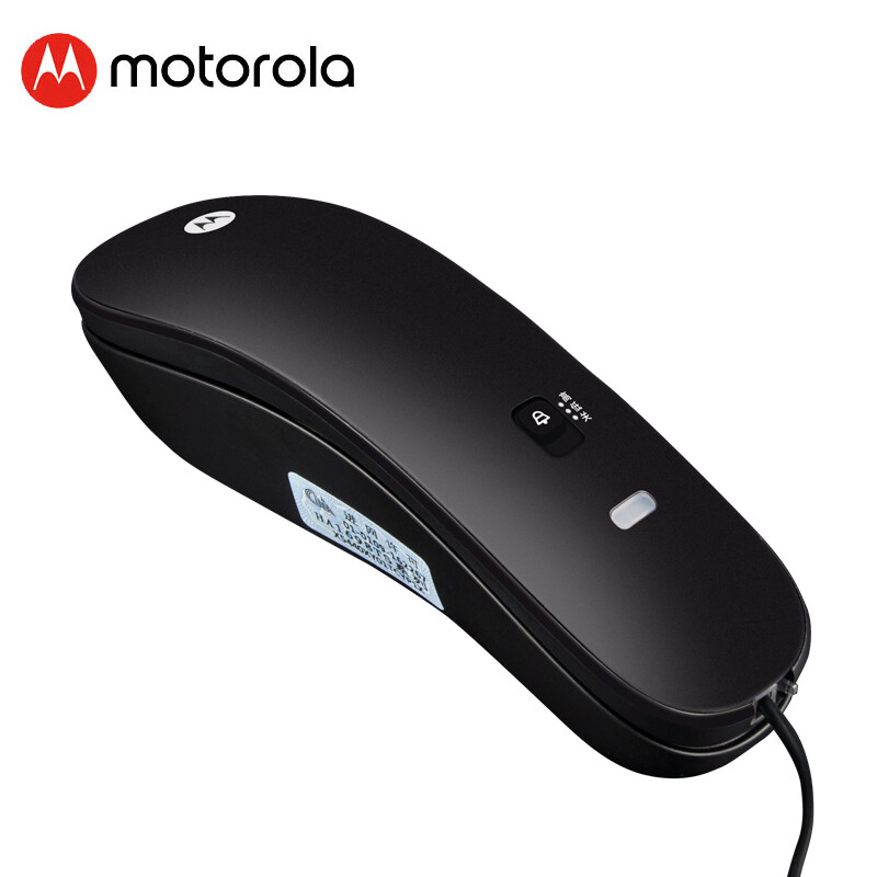 Motorola hotel telephone landline fixed telephone office desk wall dual purpose wall mounted one-way low-noise call reservation (ct50 black)