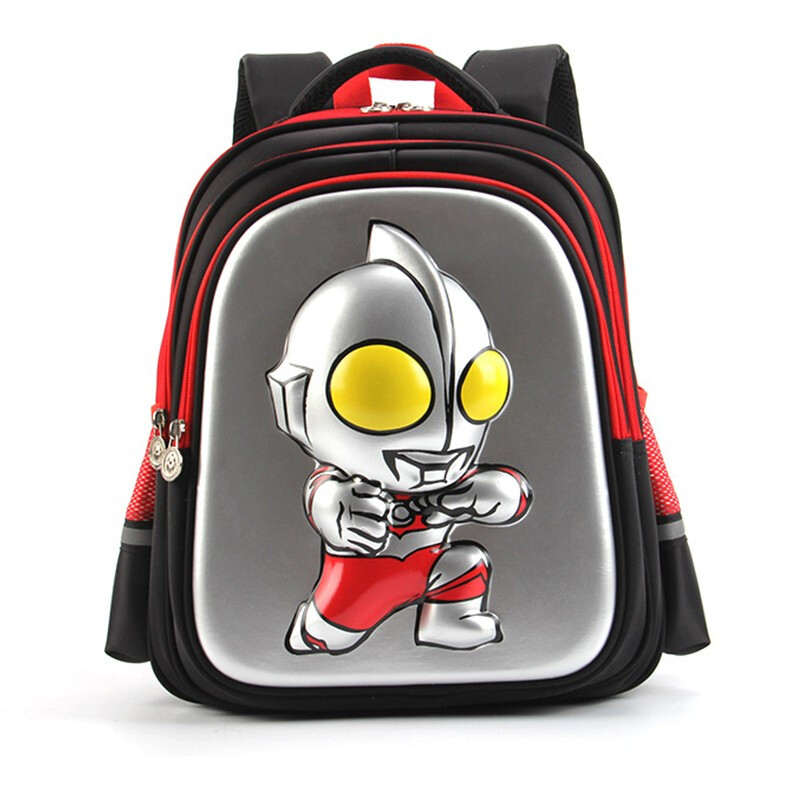 KAMIDA pupils' schoolbag male 1-4 grade Altman children's schoolbag large backpack ry604-01 Black Large