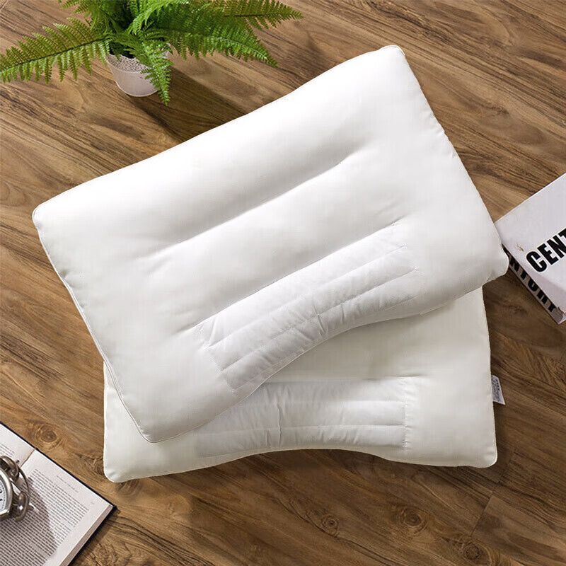 富安娜枕头芯颈椎枕决明子草本枕芯学生枕头套装 一对装60*40cm