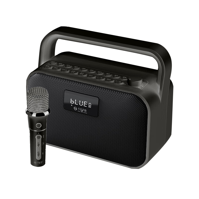 See you later bv680 karaoke audio mobile KTV speaker outdoor square dance live broadcast with sound card all-in-one machine high volume with wireless microphone household professional singing and dancing Obsidian