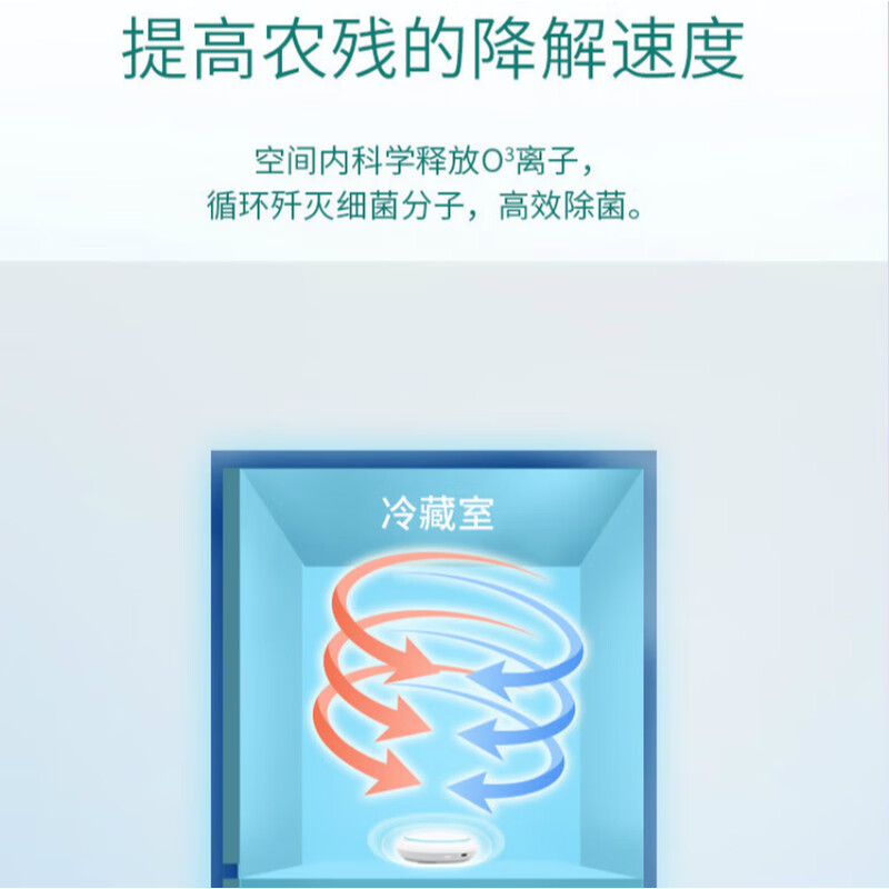 morosphy richerods冰箱卫士除味器臭氧杀菌除臭空气净化器除菌消毒去异味神器 绿色 MF-96999