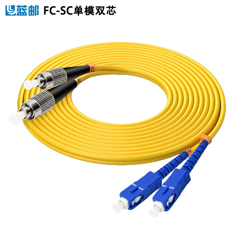 蓝邮 光纤跳线FC-SC（UPC）电信级尾纤测试跳线φ2.0纤 低烟无卤环保光纤线 FC/UPC-SC/UPC单模双芯-定制型号-融创集采商城