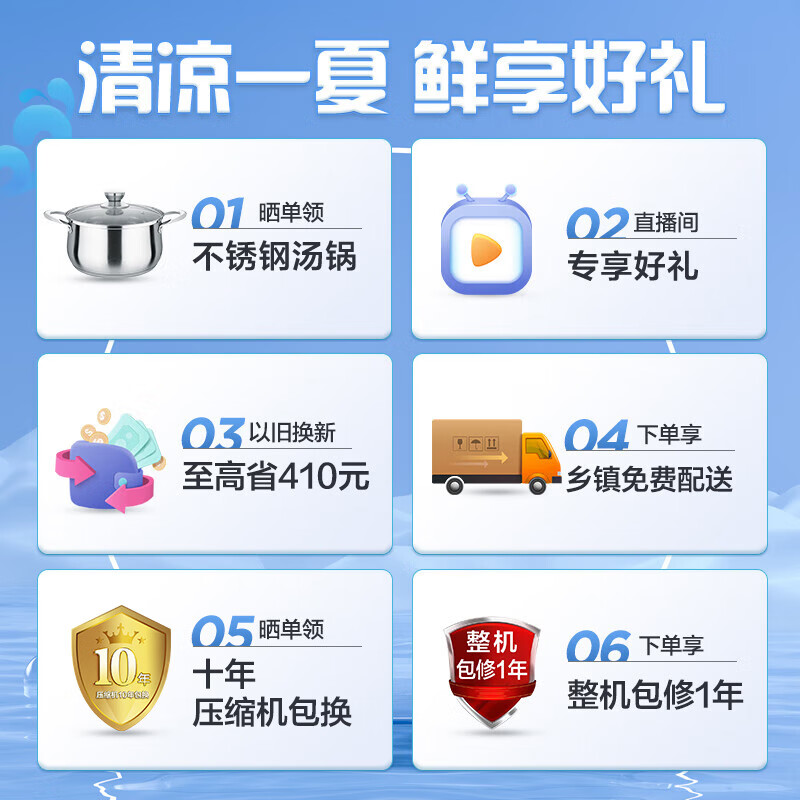 美的（Midea）三门大容量智能家用电冰箱小型三开门一级风冷无霜变频底噪34db双净味租房宿舍小冰箱MR-283WTPZE