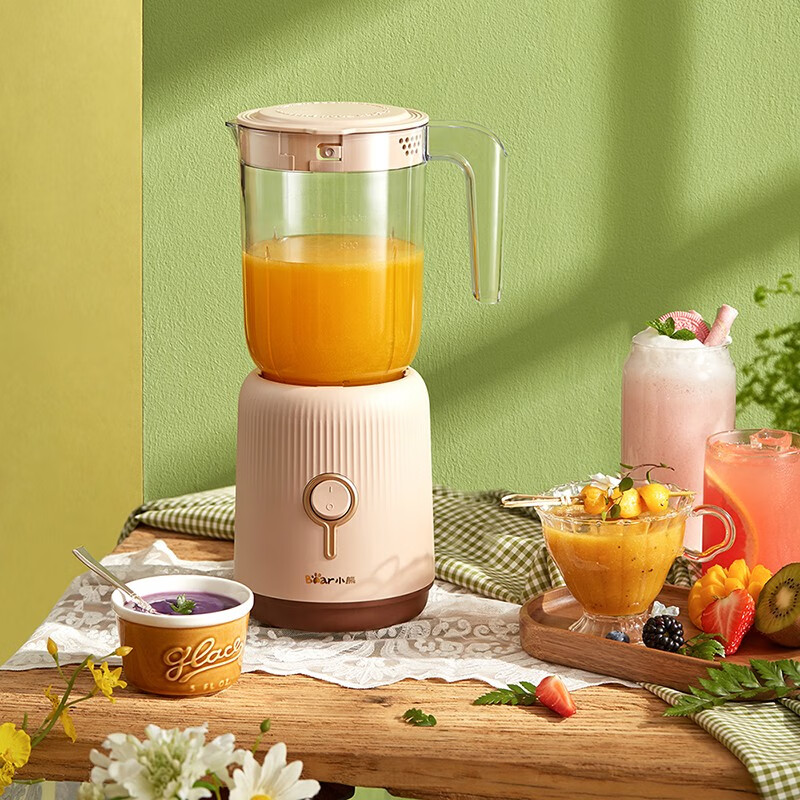 Bear辅食机婴儿宝宝料理机多功能家用小型破壁机搅拌机奶昔机LLJ-C10S2单杯