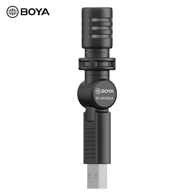 Boya Boya microphone by-m100ua computer USB interface omnidirectional mini microphone live broadcast of karaoke audio books recording online teaching dubbing and recording small microphone