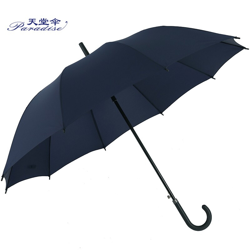 Paradise umbrella increased reinforcement 70cm * 10 bone straight rod self opening umbrella 193e touch Navy