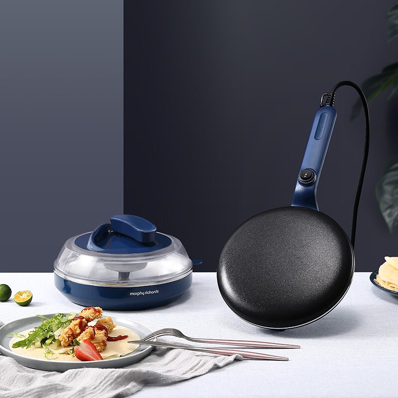 摩飞电器（Morphyrichards） 薄饼机卷饼机电饼铛家用多功能早餐机春饼机千层饼锅烙饼机 和面煎饼机MR1266