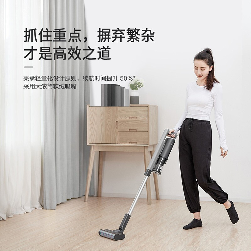 松下（Panasonic） MC-A15H 家用手持吸擦两用无线除螨大吸力充电式吸尘器 熔岩灰