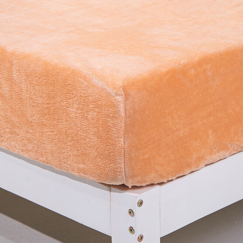 富安娜家纺床笠 牛奶绒单件床笠冬季加厚保暖床品 法兰绒防静电床罩 防滑床垫保护罩 1.8米床（180*200cm）