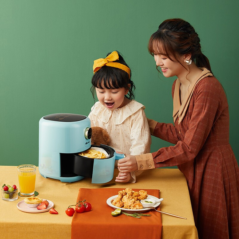 小熊（Bear）空气炸锅 3.5L家用低脂轻食机 多功能电炸锅 一人食薯条机QZG-B14E1
