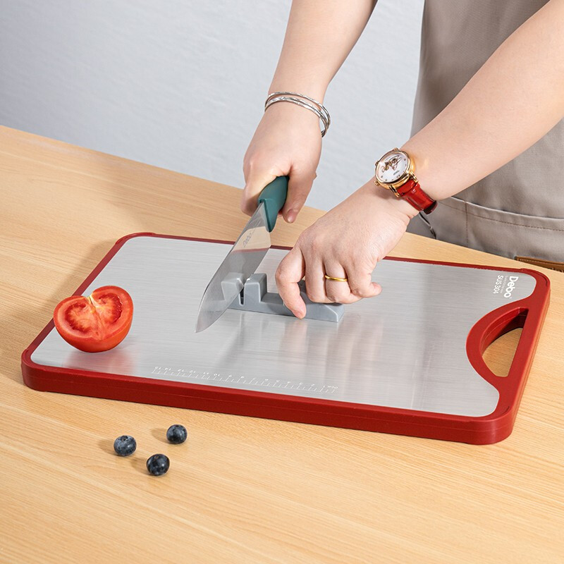 Debo德铂debo贝克曼304不锈钢竹木双面粘板菜板DEP-798