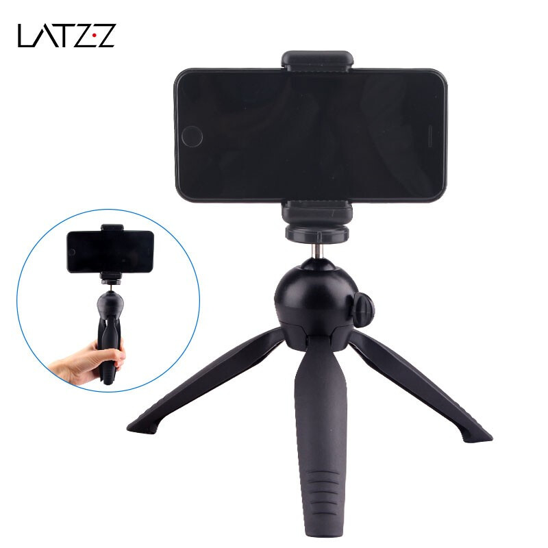 Mobile phone mobile phone tiktok, LATZZ three LR-008 desktop mobile phone bracket, voice fast hand live broadcast brush, lazy Kwai holder, portable self timer bar mobile phone camera general mobile phone clip