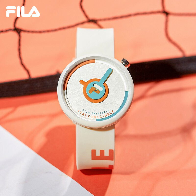 FILA watch female couple fashion fun color contrast waterproof sports watch male silicone jelly watch student watch flm38-6126-002