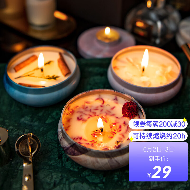 Yinxianghui aromatherapy candle household indoor essential oil fragrance bedroom fragrance deodorization smokeless romantic fragrance fresh peach