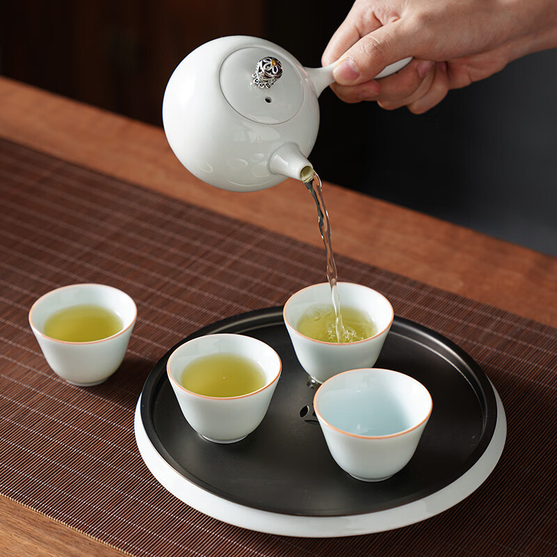 五拾缘小雅侧把壶套组WSY-23C02 7头茶具套组