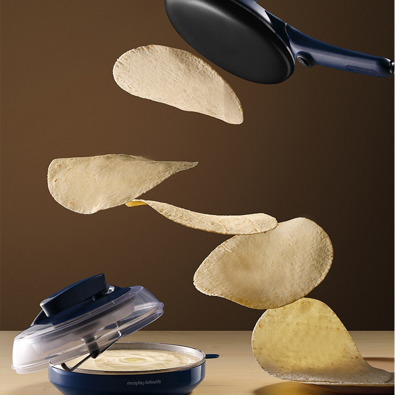 摩飞电器（Morphyrichards） 薄饼机卷饼机电饼铛家用多功能早餐机春饼机千层饼锅烙饼机 和面煎饼机MR1266