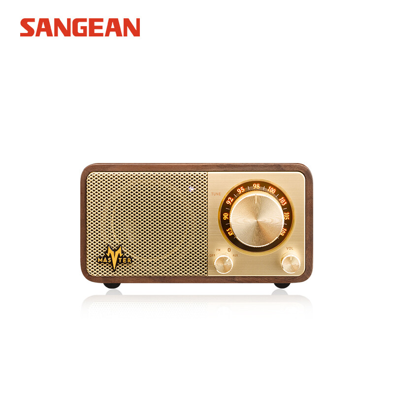 Shanjin / Sangean master M1 solid wood retro Bluetooth speaker audio radio high appearance value gift good sound quality and high volume