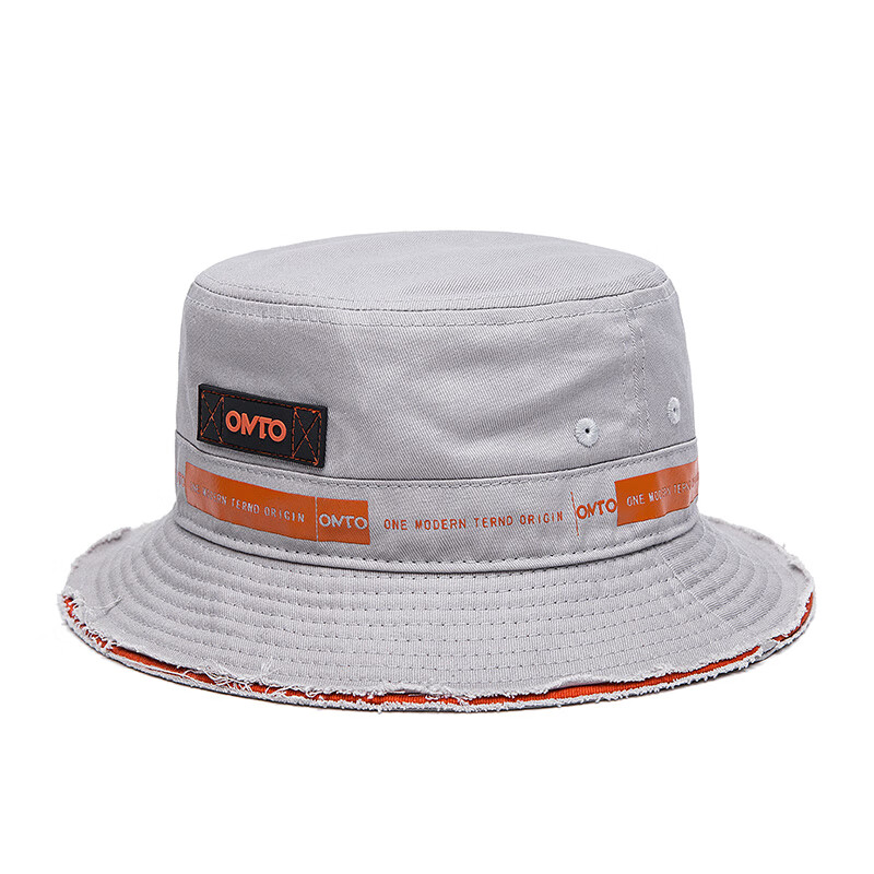 Omto fisherman hat 2019 new product original design tide brand Korean sunshade hat hip hop versatile Street basin hat men's and women's lovers tide man hat gray one size