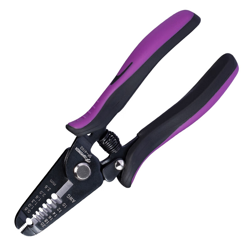 Topforza sp-4102 imported precision wire stripper double color handle electric wire stripper wire stripper 0.8-2.6mm