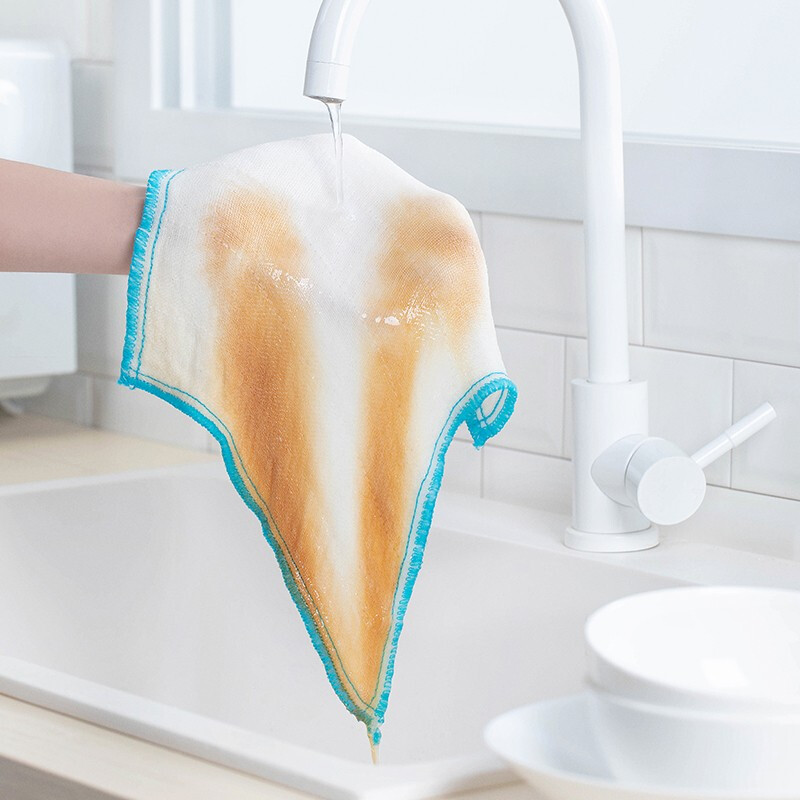 茶花欧铂兹吸擦拭布抹布巾家务清洁厨房毛巾家用抗菌 疏油抹布 【6片装】疏油抗菌抹布30*30cm