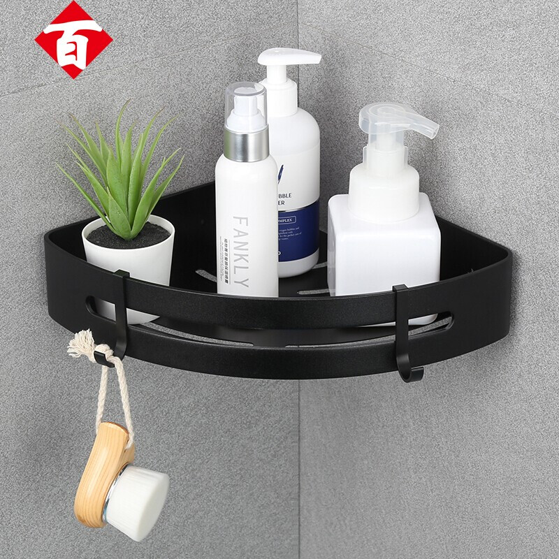 Baizi bathroom rack toilet non perforated rack toilet tripod toilet rack shower corner rack