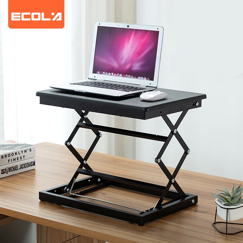 Ecola lift desk computer desk desk bed lazy desk aluminum alloy folding table ultra thin portable d008bk