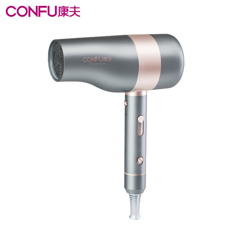 Confu hair dryer high power 1900w stepless speed regulation household air duct professional hair salon negative ions do not hurt hair kf-k6